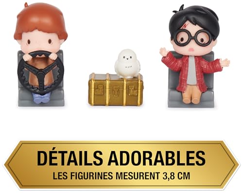 WIZARDING WORLD HARRY POTTER - 3 FIGURINES VOITURE VOLANTE MOMENTS MAGIQUES - 3 Poupées Figurines Articulées - Figurine Harry Potter - Jouet Harry Potter - Jouer et Exposer - Jouet Enfant 6 ans et +