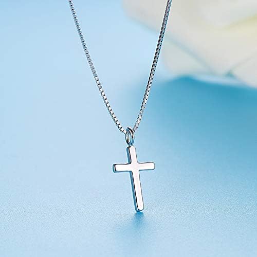 Cross Necklace Box Chain 16 