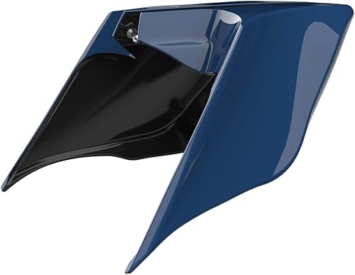Miniatura 398 de Advanblack Barracuda - Cubiertas laterales estiradas plateadas (brillantes), paneles extendidos para Harley Touring Street Glide Road Glide Electra