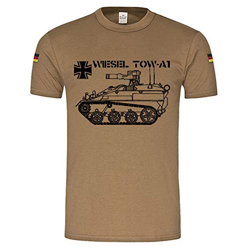 T-shirt militaire Tropen Wiesel Tow-A1 vert grande taille XXXL