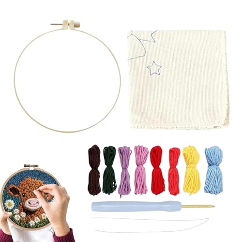 Kit aiguille de punch pour tapis de tasse kit tufting dessous de verre