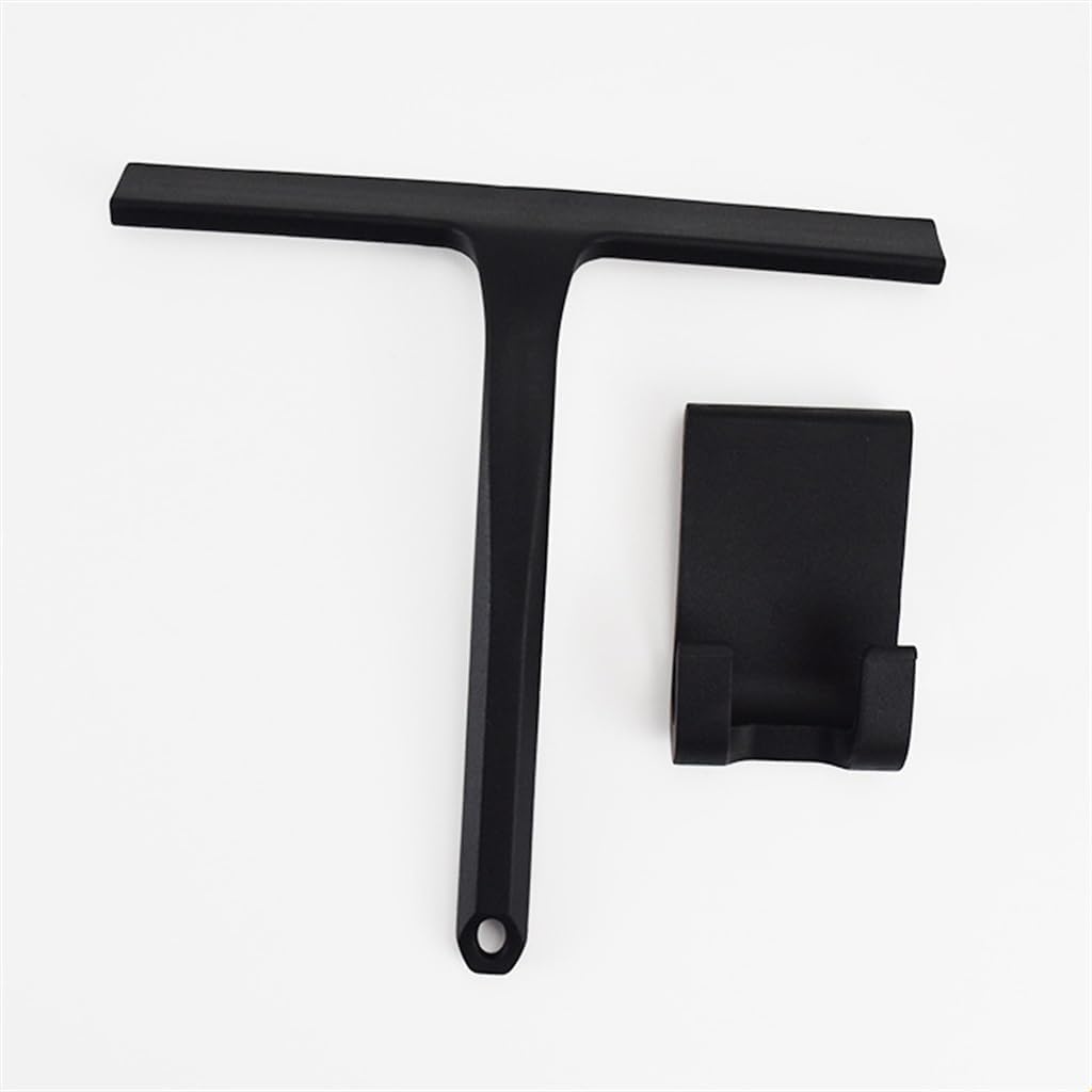 Household Silicone Glass Wiper Bathroom Cleaning Brush Manual with Hook Window Cleaner