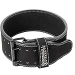 Powerlifting Belt - IPF Approved – Weight Lifting Belt 10mm - Prong Weightlifting Belt for Squats, Deadlift, and Bench Press – Lifting Belt Leather 4in for Men and Women – Back Brace for Gym, Workout, Strength Training, Strongmen & Power Lift