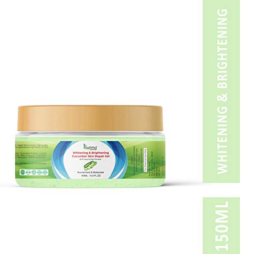 Image of KAZIMA Whitening & Brightening Cucumber Skin Repair Gel With Natural Glow Fairness For All Type of Skin & Face (150ML)