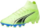 Normale bis schmale Passform PUMA Herren Ultra PRO FG/AG Fussballschuh, Fizzy Light-Parisian Night-Blue Glimmer, 41 EU