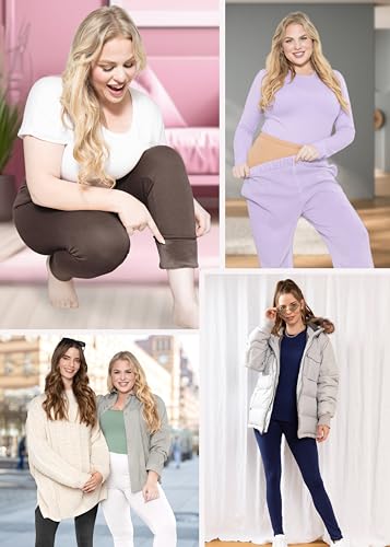 Image of STRETCH IS COMFORT Cotton Capri Leggings, Knee Length Pants, Plus Size