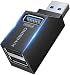 Produktbild KiWiBiRD USB Doppelstecker Mini USB 3.0 Hub USB Splitter 1 zu 3 Verteiler Adapter zum Laden Strom Mehrfach Port (1x USB3.0, 2X USB2.0) Kompatibel mit Laptop MacBook PC Flash-Laufwerk Tastatur Maus