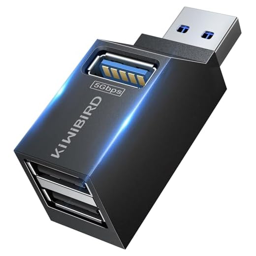 KiWiBiRD Mini USB-Hub: 3.0 & 2.0-Anschlüsse
