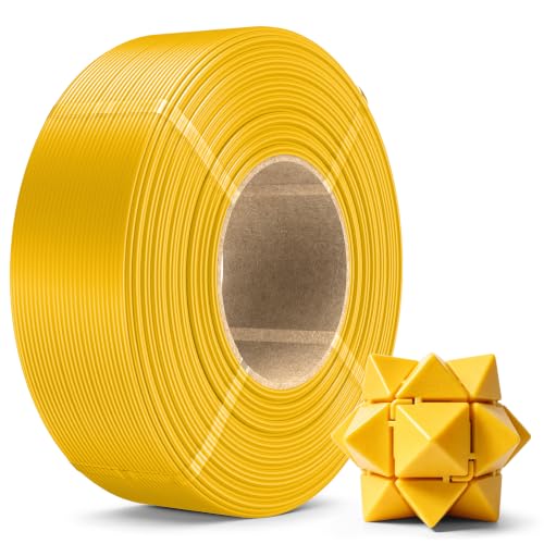 Image of SUNLU PLA+2.0 3D Printer Filament Refill 1.75mm, 1KG Vivid Yellow
