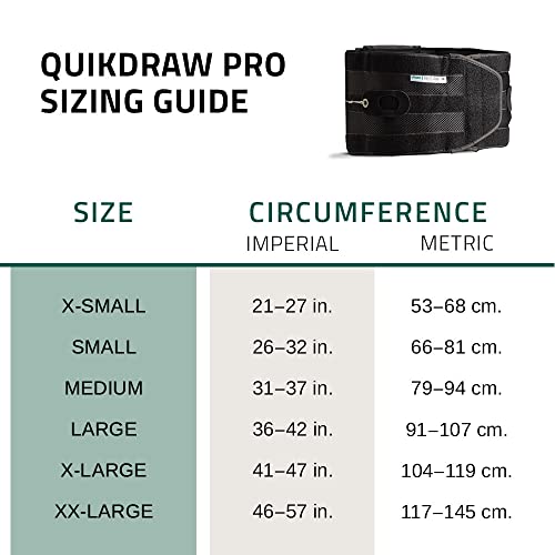 Small 26 -32 , Black : Aspen QuikDraw PRO Medical Grade Back Brace for Lower Back Pain Relief. Lumbar Support Belt with Precise Fit for Compression, Highly Breathable Material for Ultimate Comfort (Black - Small)