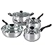 Gibson Oster Rametto Stainless Steel 8-Piece Cookware Set