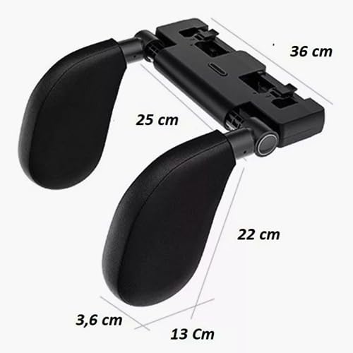 Travesseiro de Encosto Apoio de Cabeça para Carro Suporte de Almofada Suporte Ajustável para Pescoço