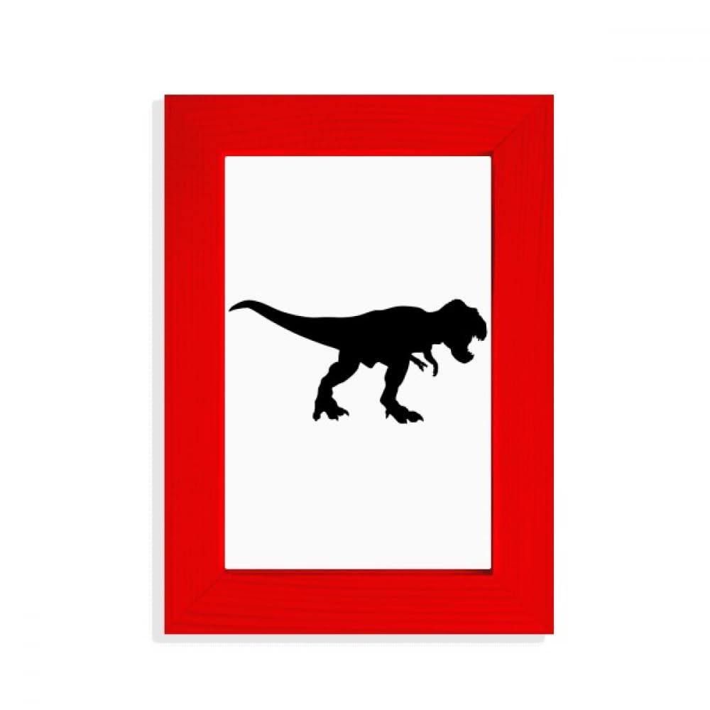 Cadre photo dinosaure noir pour créer une atmosphère unique d'art rouge