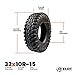 Ocelot Aurora ATV UTV Tire 32 x 10R–15 For All Terrain Style Riding, Durable 8-Ply Radial Construction and Non-Directional Tread Pattern with Thick lugs for Diverse Terrain and Conditions