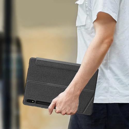 Image of Keyboard Case for Samsung Galaxy Tab S8 / S7 11 inch (SM-X700 / X706 / T870 / T875 / T878) with Multi-Gesture Trackpad, 7 Color Backlit, Adjustable Kickstand, Built-in Pencil Holder, PU Leather Material