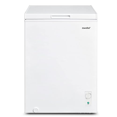Immagine del prodotto COMFEE' 99L RCC100WH1(E) Congelatore a pozzetto a libera installazione con sistema di raffreddamento D+, termostato regolabile, adatto per scantinati e garage