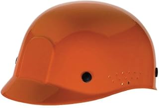 Radnor Orange Polyethylene Bump Cap with Adjustable Headband