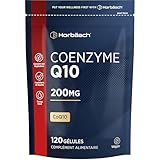 Coenzyme Q10 | 200mg Ubiquinone | CoQ10 200mg | 120 comprimés | Convient aux végétariens et végétaliens | Horbaach
