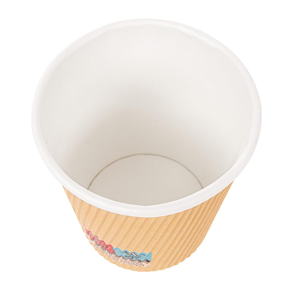 García de Pou 180.76 Vasos de Cartón Corrugado Desechables para Bebidas Calientes, 240 ml
