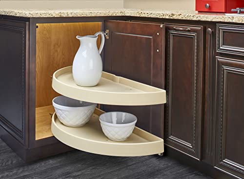 Rev-A-Shelf Half Moon, 33 " Almond, 2-Shelf 16-1/8" #TOP1