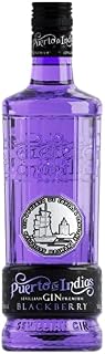 Gin Puerto de Indias - Blackberry Premium Gin - with Natural Blackberries - 70cl - 37.5%