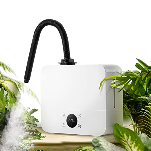 Moongiantgo 爬虫類加湿器 デジタル植物用加湿器 給水ラクラク リモコン付 湿度40-90％調節 卓上/壁掛け 2.5L大容量タンク 静音 デジタル表示 長時間加湿 タイマー機能 空焚き防止 タッチパネル 湿度維持 ミスト発生器 自動噴霧器 フォグマシン