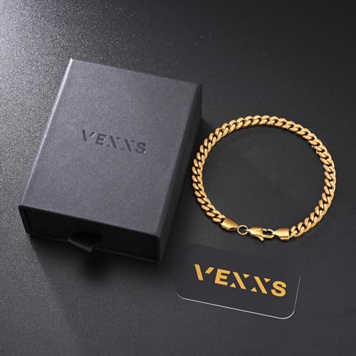 Pulsera para hombre VEXXS con baño de oro 18K 6mm miniatura 6