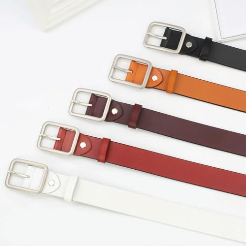 Vintage Men Women's Leather Belt with Metal Pin Buckle for Jeans Coats Shorts Casual Waistband2