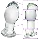 Roluck Glas Analplug Kristall Buttplug Glasdildo Plug Prostata Massage G-Punkt Masturbation Stimulator Anal Sexspielzeug für Frauen Männer Paare (M)