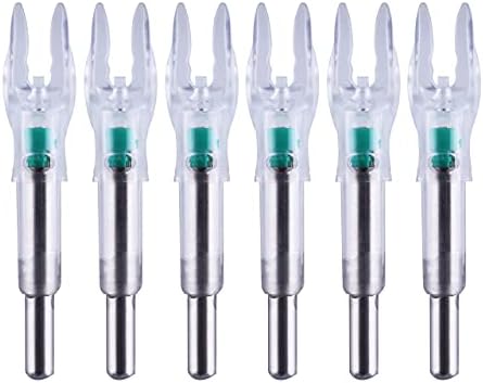 Arrow Nock X/5.2mm LED Nock Screwdriver Included, 6 PCS Universal Fit for Arrows with ID of .204″.233″.244″ & .246″