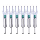 X Lighted Archery Nock for Arrows with .204".233".244".246" Inside Diameter, 6 PCS LED Nock with Scr