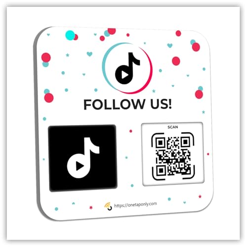 1 placa QR para TikTok-Get More Followers and Boost Your Presence. Soporte de revisión. Señal de revisión de código QR. Ahesivo en la parte posterior