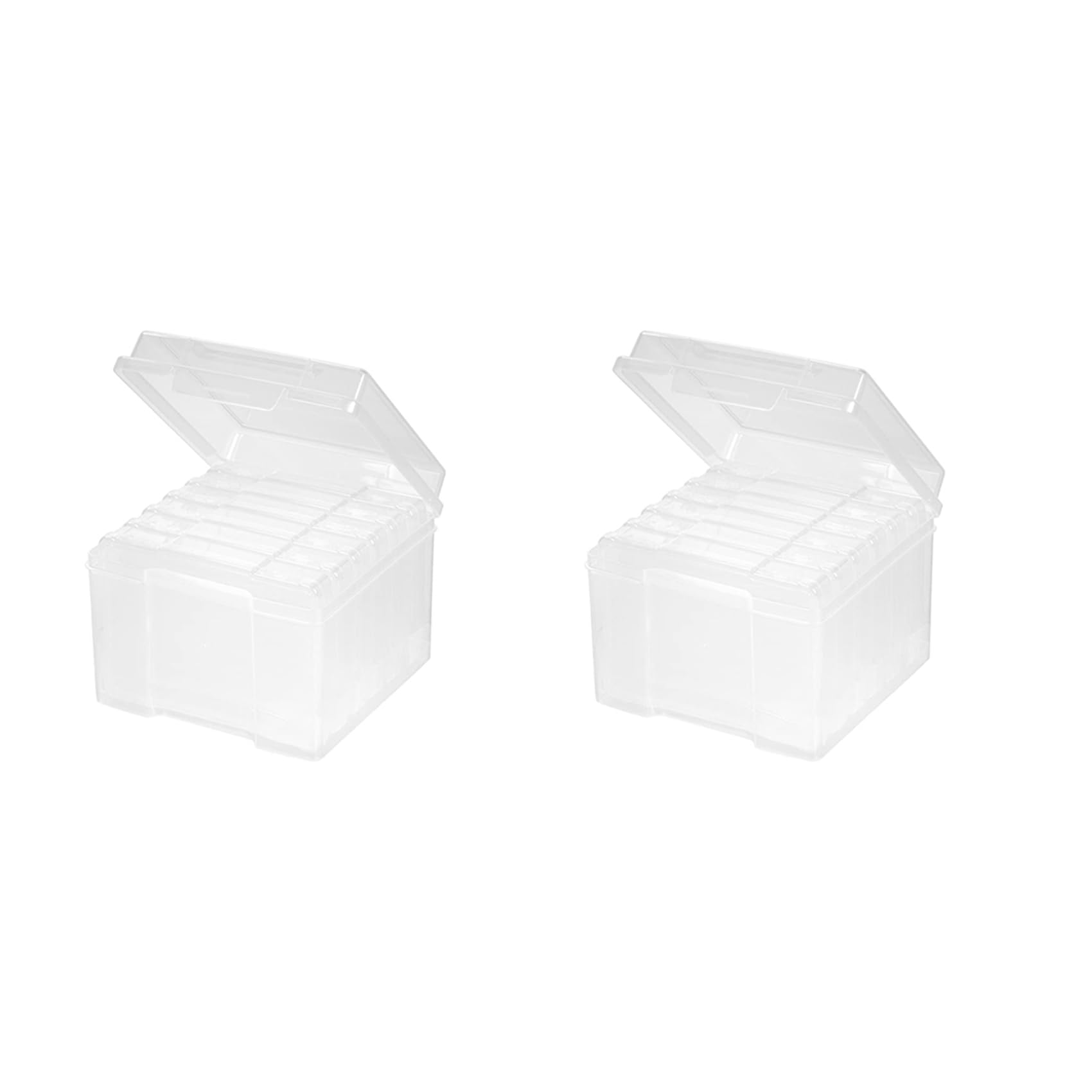 Boîte de rangement plastique 5x7 pour classer les photos de famille à la maison