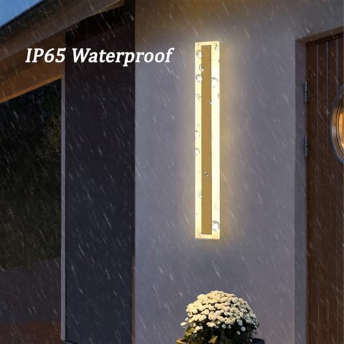 Applique murale LED extérieure 200cm or dimmable IP65 pour terrasse - 4