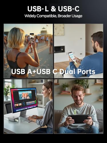 Clé USB double interface USB-C et L 512 Go pour iPhone