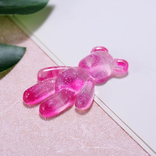 Image of Aesnefe Pocket Worry Bear Hug, Anxiety Relief Keepsake, Mental Health Encouragement Gift, Emotional Support Token, Stress Comfort Gift for Teens & Adults, Galaxy Pink