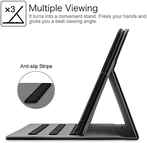 FINTIE Case for Huawei MediaPad T5 10 10.1 inch Tablet - [Corner Protection] Multi-Angle Viewing Stand Cover with Card Pocket for HUAWEI MediaPad T5-10.1" Tablet, Black
