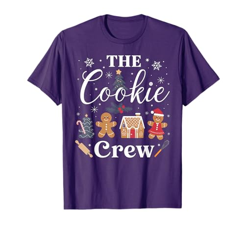 The Cookie Crew Christmas Baking Cookie Lover Kids Women T-Shirt