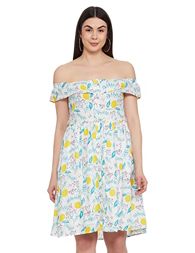Image of Women's Cotton A-Line Knee-Length Dress