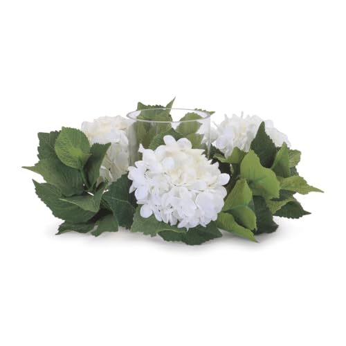 Melrose International Hydrangea Candle Holder (Set of 2) 12