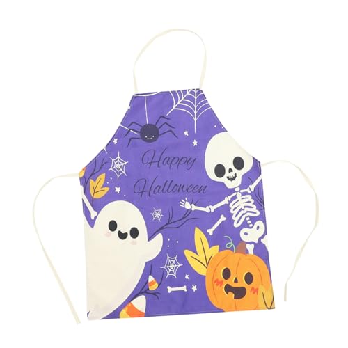 ZUNOXAZ Delantal Antiaceite para Cocina y Horneado Diseño Halloween Decorativo Multifunción para Fiestas y Uso Doméstico