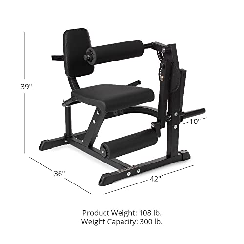 Titan Fitness Plate Loaded Adjustable Leg Extension and Curl Machine, Rated 300 LB, Lower Body Specialty Machine for Extension and Curls, Muscle Focus on Thigh, Quads and Hamstrings - Image 3
