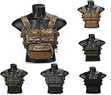 Elite Tribe MK3 Modular Lightweight Chest Rig Micro Fight Chissis 5.56 Mag Pouch (Black)
