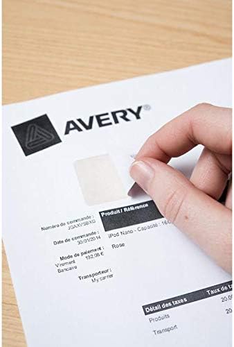 AVERY Lot de 10 STICK'NGOs - 500 feuilles de papier avec étiquette intégrée pour