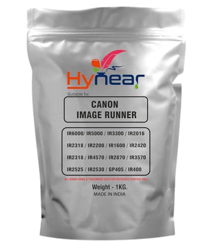 Image of Ultra Dark Black Toner Powder Suitable for Canon Image Runner IR6000 /IR5000 /IR3300 /IR2016 /IR2318 /IR2200 /IR1600 /IR2420 /IR2318 /IR4570 /IR2870 /IR2530 /GP405 /IR400 Printers (Pack of 1) (1 Kg)