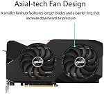 ASUS Double NVIDIA GeForce RTX 3070 Carte graphique de jeu (PCIe) 4.0, 8GB GDDR6 Mémoire, HDMI 2.1, DisplayPort 1.4a, Conception de ventilateur Axial-tech, double BIOS, Plaque arrière de protection, GPU Ajuster II)