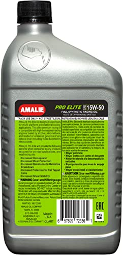 Aceite para motor sintético 15W-50 Amalie Pro Elite 3 gal miniatura 3