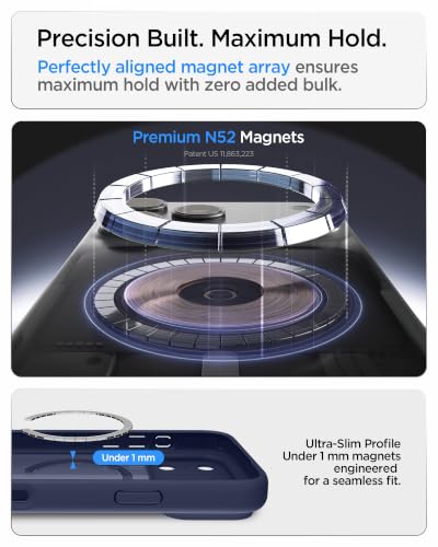 Image of Spigen Ultra Hybrid MagFit for iPhone 17 Pro Max Case, Frost Deep Blue