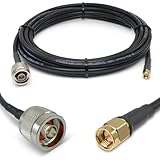 Proxicast 15 ft SMA Male to N Male Premium 240 Series Low-Loss Coax Cable (50 Ohm) for 4G LTE, 5G Mo