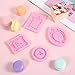JJUNW 4 Pcs Photo Frame Silicone Molds, Baroque Style Air Dry Clay Molds, Mini Frame Molds Silicone for Cupcake Topper Cake Decoration Chocolate Candy Polymer Clay Gum